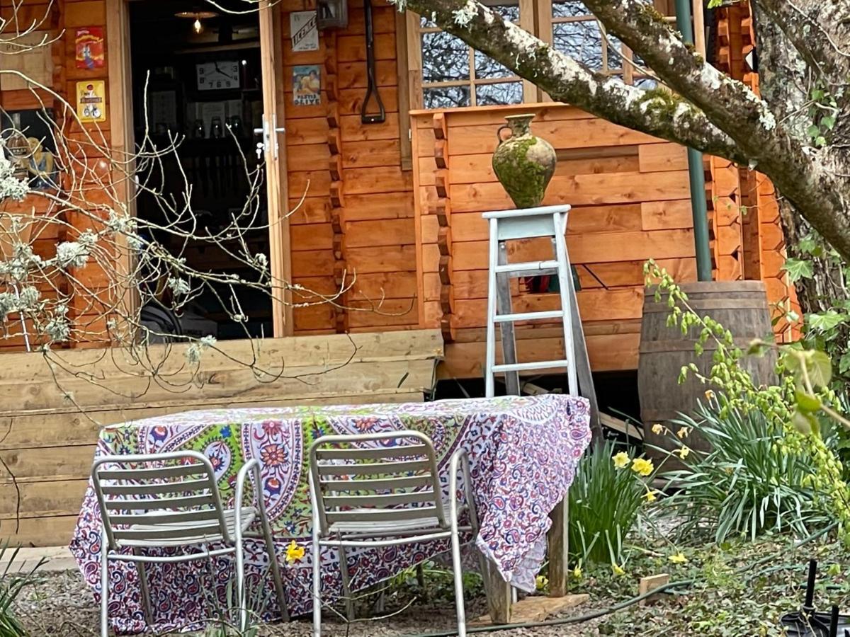 Retro Private Lodge With Hot Tub Nr Dartmoor นิวตันแอบบ็อต ภายนอก รูปภาพ