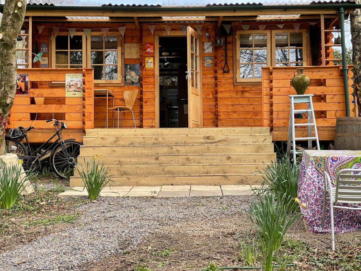 Retro Private Lodge With Hot Tub Nr Dartmoor นิวตันแอบบ็อต ภายนอก รูปภาพ