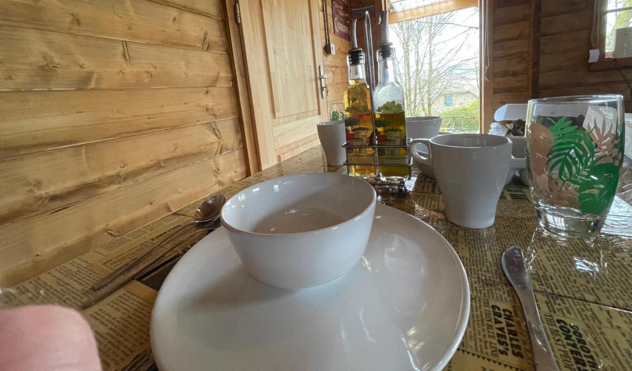Retro Private Lodge With Hot Tub Nr Dartmoor นิวตันแอบบ็อต ภายนอก รูปภาพ