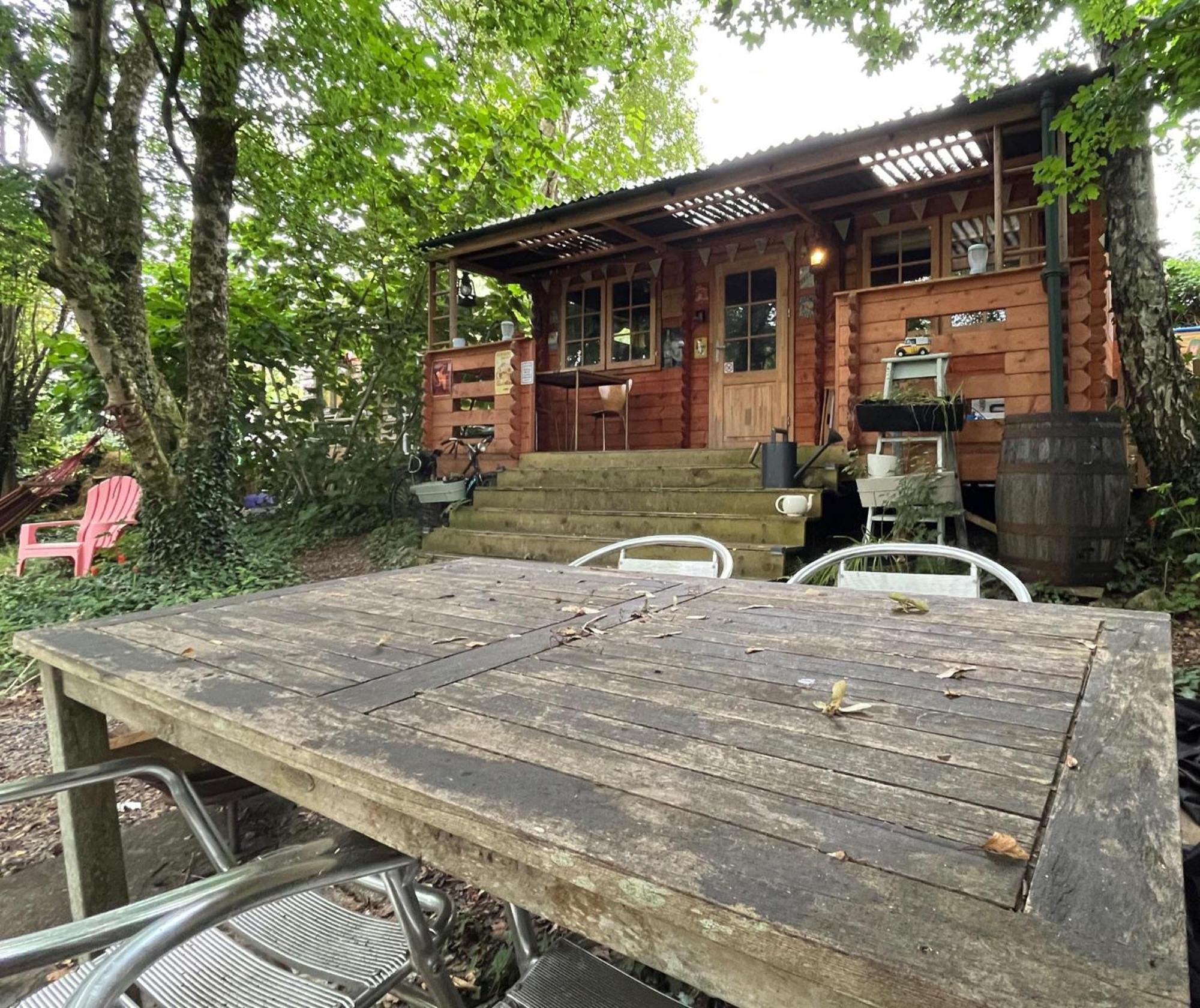 Retro Private Lodge With Hot Tub Nr Dartmoor นิวตันแอบบ็อต ภายนอก รูปภาพ